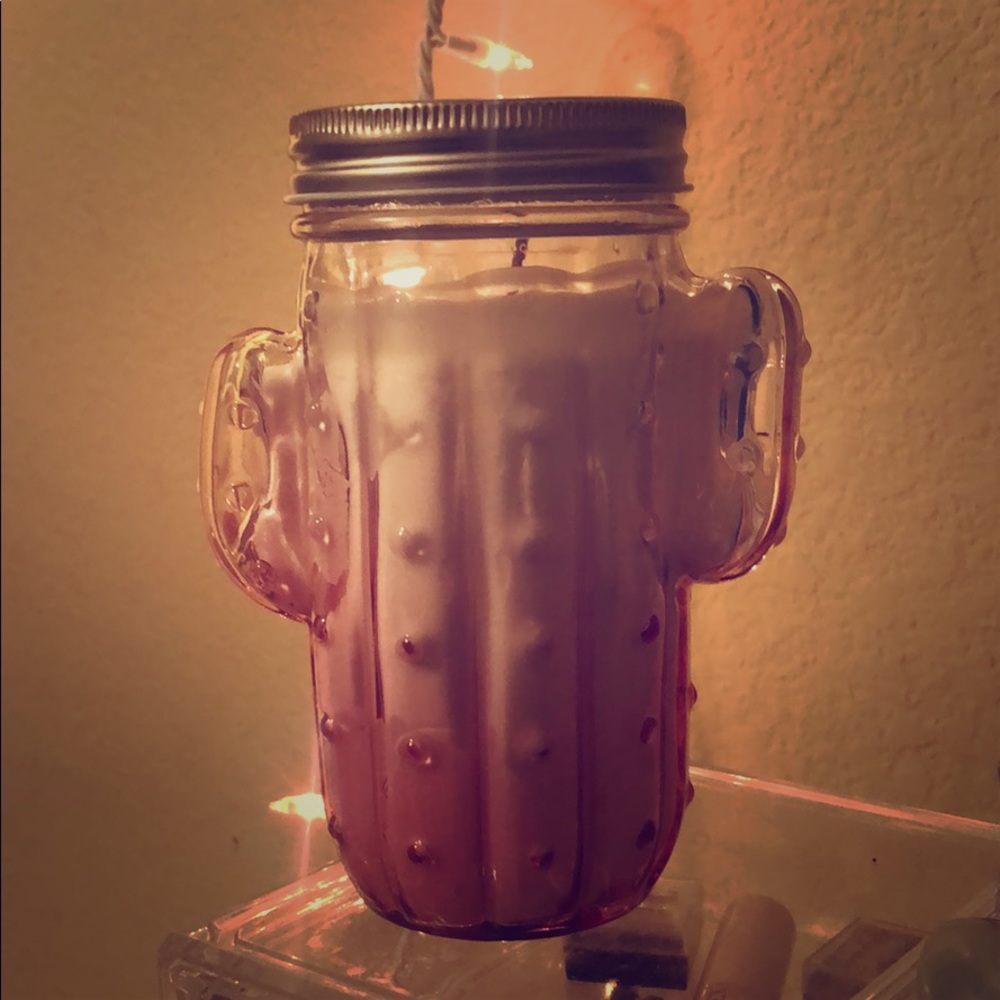 Cute little cactus candle